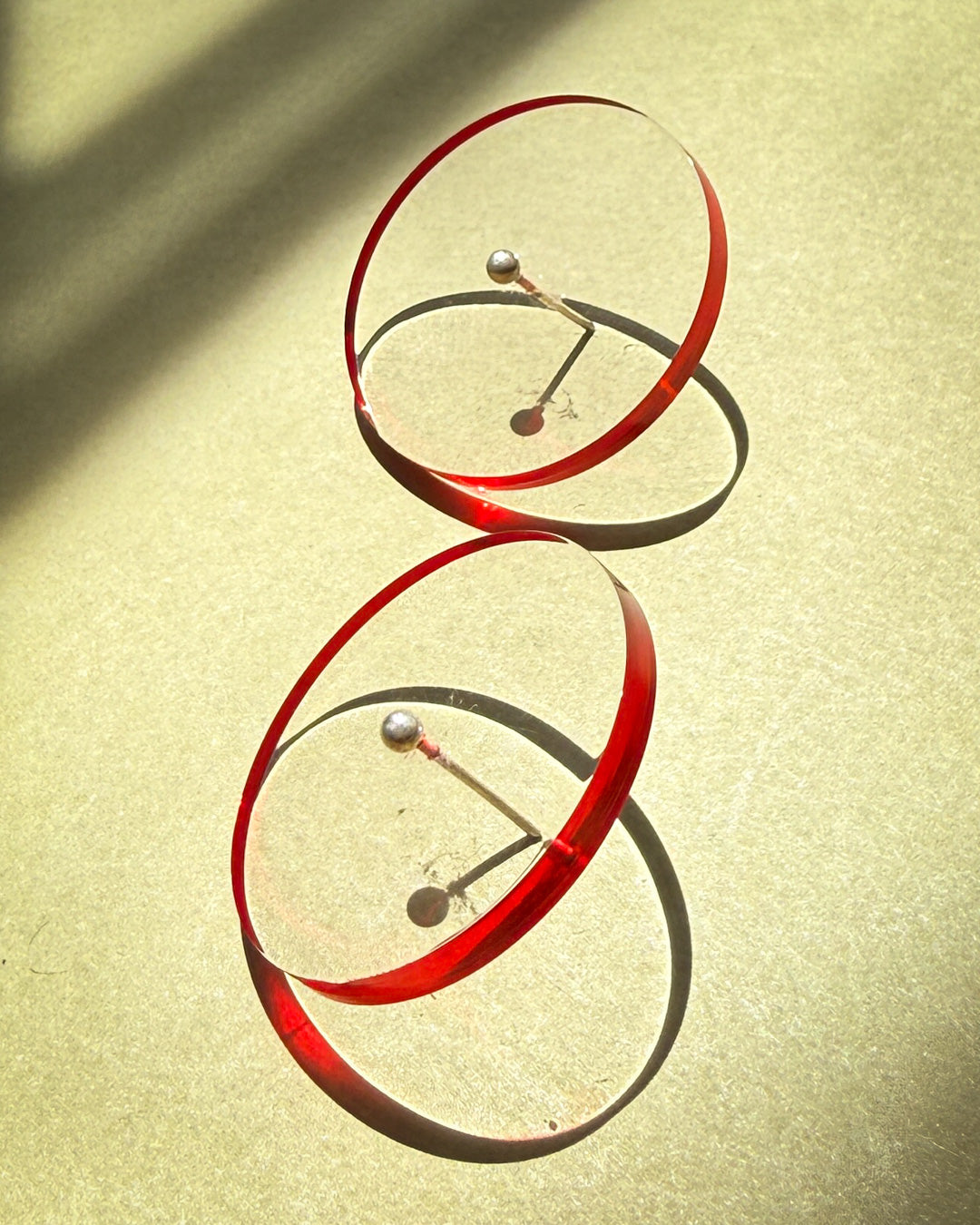 80s C&N Acrylic Disc Earrings