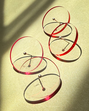 80s C&N Acrylic Disc Earrings