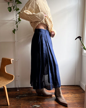 80s Calvin Klein Linen Skirt | M