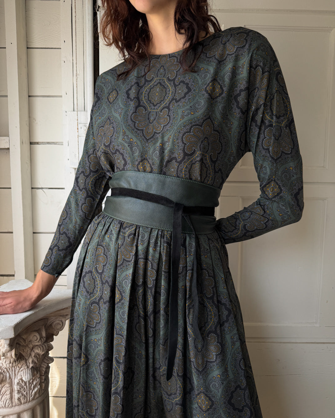 80s Calvin Klein Silk Ensemble | M