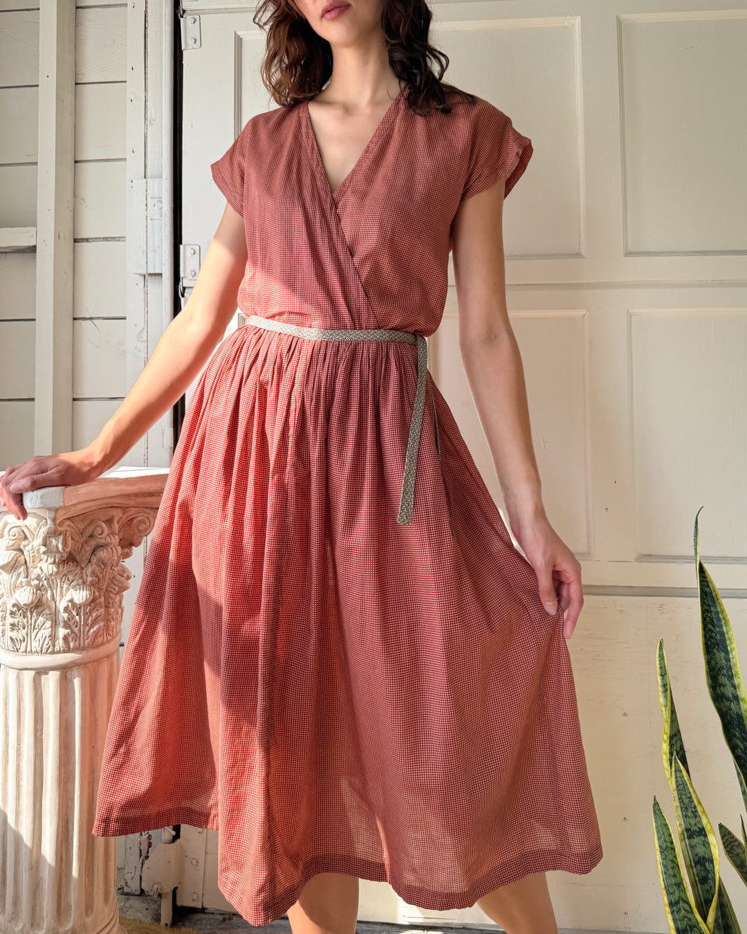 80s Calvin Klein Cotton Ensemble | S