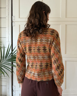 80s Suede Trim Jacket & Belt | S