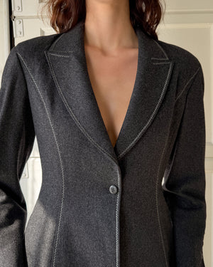 90s Claude Montana Wool Blazer | L