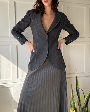 90s Claude Montana Wool Blazer | L