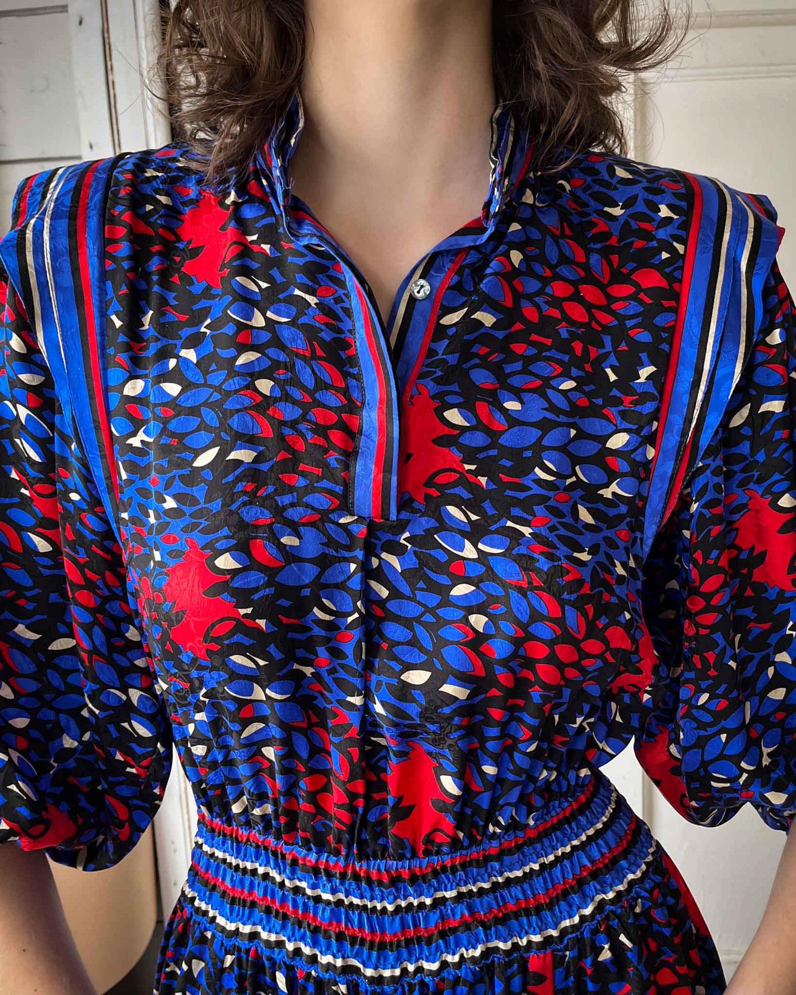 80s Diane Freis Silk Dress | XS-S