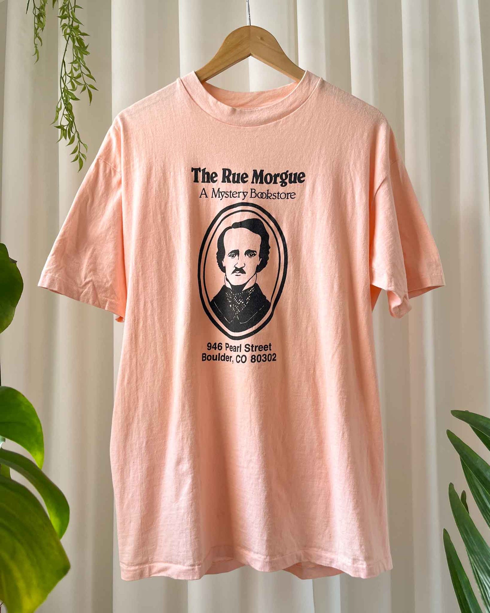 80s Edgar Allen Poe Bookstore T-Shirt | L