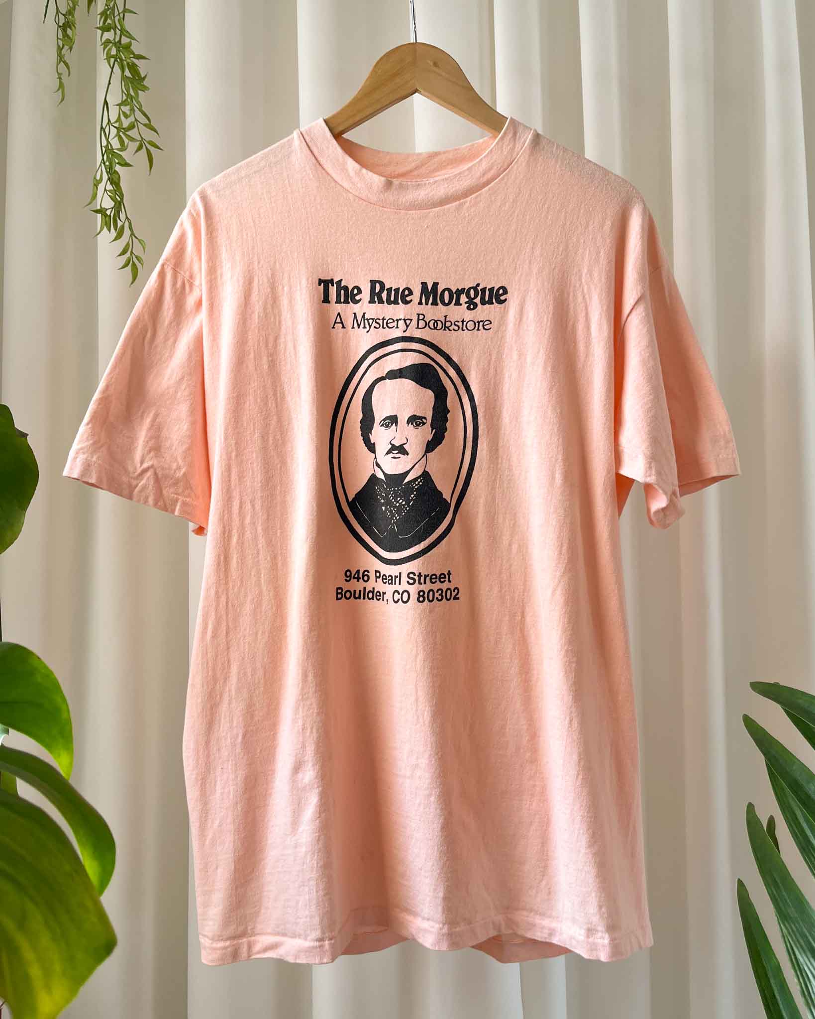 80s Edgar Allen Poe Bookstore T-Shirt | L