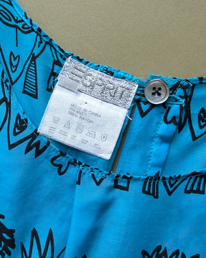 90s Esprit Resnicoff Faces Dress | S