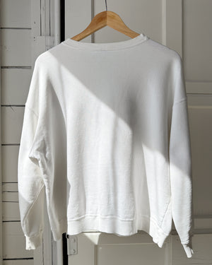 80s Esprit White Logo Sweatshirt | XL