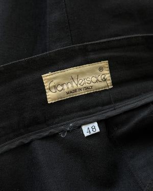 80s Versace Black Pants | 32x30