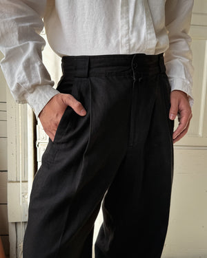 80s Versace Black Pants | 32x30