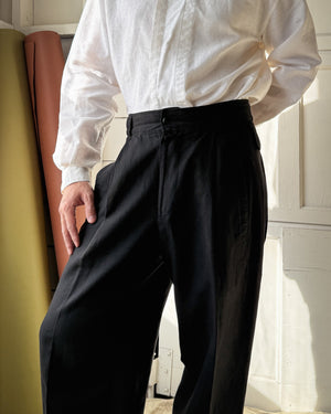 80s Versace Black Pants | 32x30