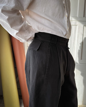 80s Versace Black Pants | 32x30