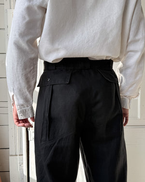 80s Versace Black Pants | 32x30