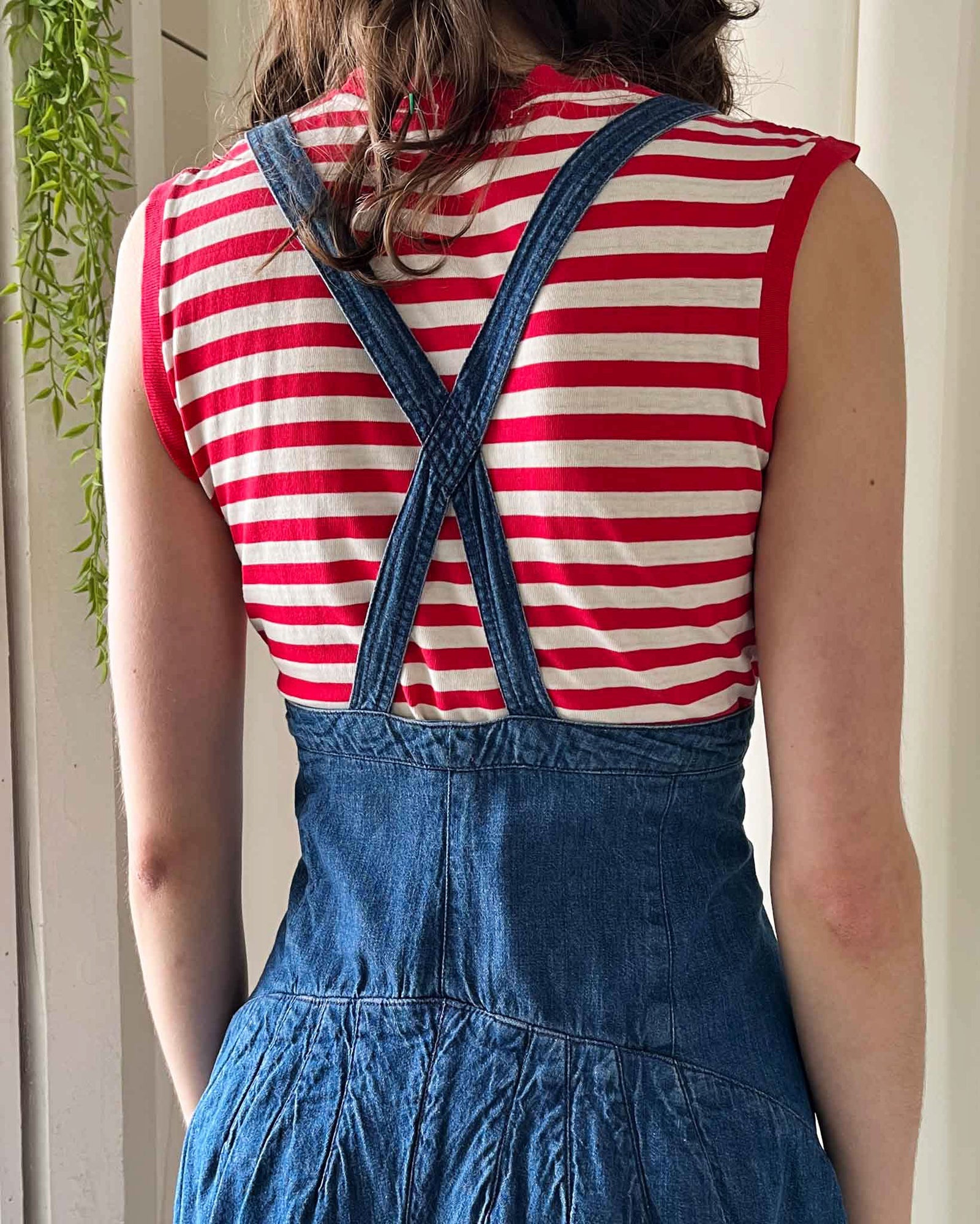 90s Girbaud Suspender Skirt | S