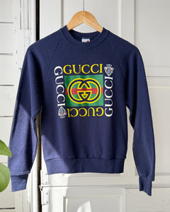 【極美品/希少色】OLD GUCCI ヴィンテージ ストレッチカットソー GG柄 80s 