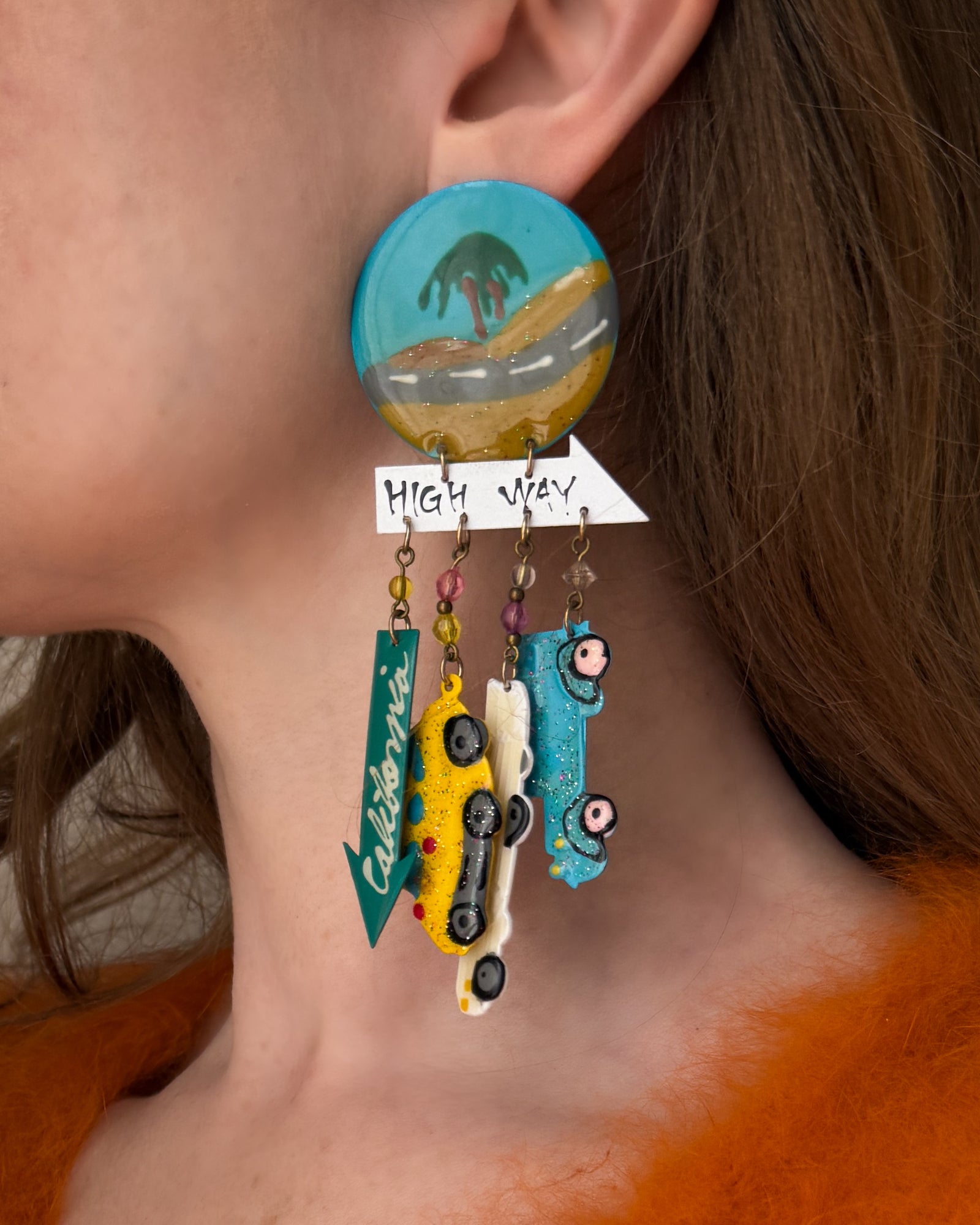 80s Novelty Highway Earrings