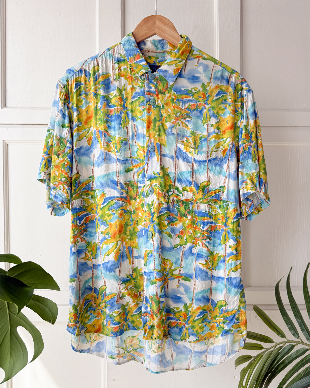 90s Jams World Palm Trees Shirt | M - Lucky Vintage