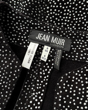 80s Jean Muir Dotted Suede Jacket | S-M