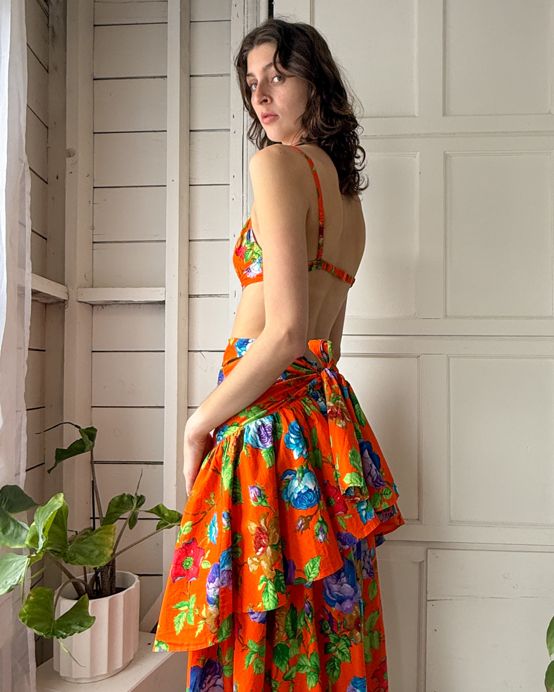 90s Kenzo Floral Ensemble | S-M