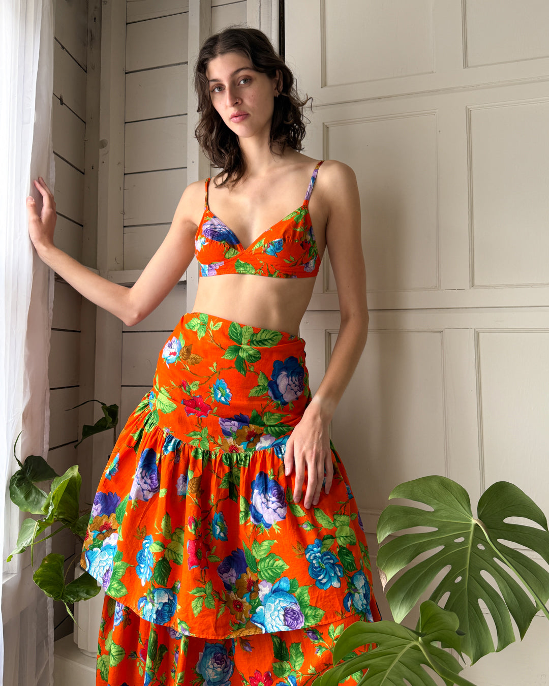 90s Kenzo Floral Ensemble | S-M