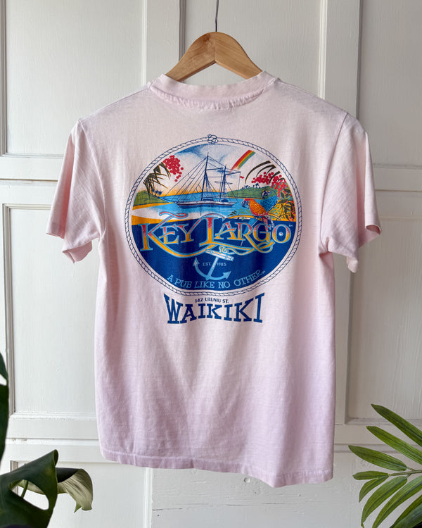 80s Key Largo Waikiki T-Shirt | S - Lucky Vintage