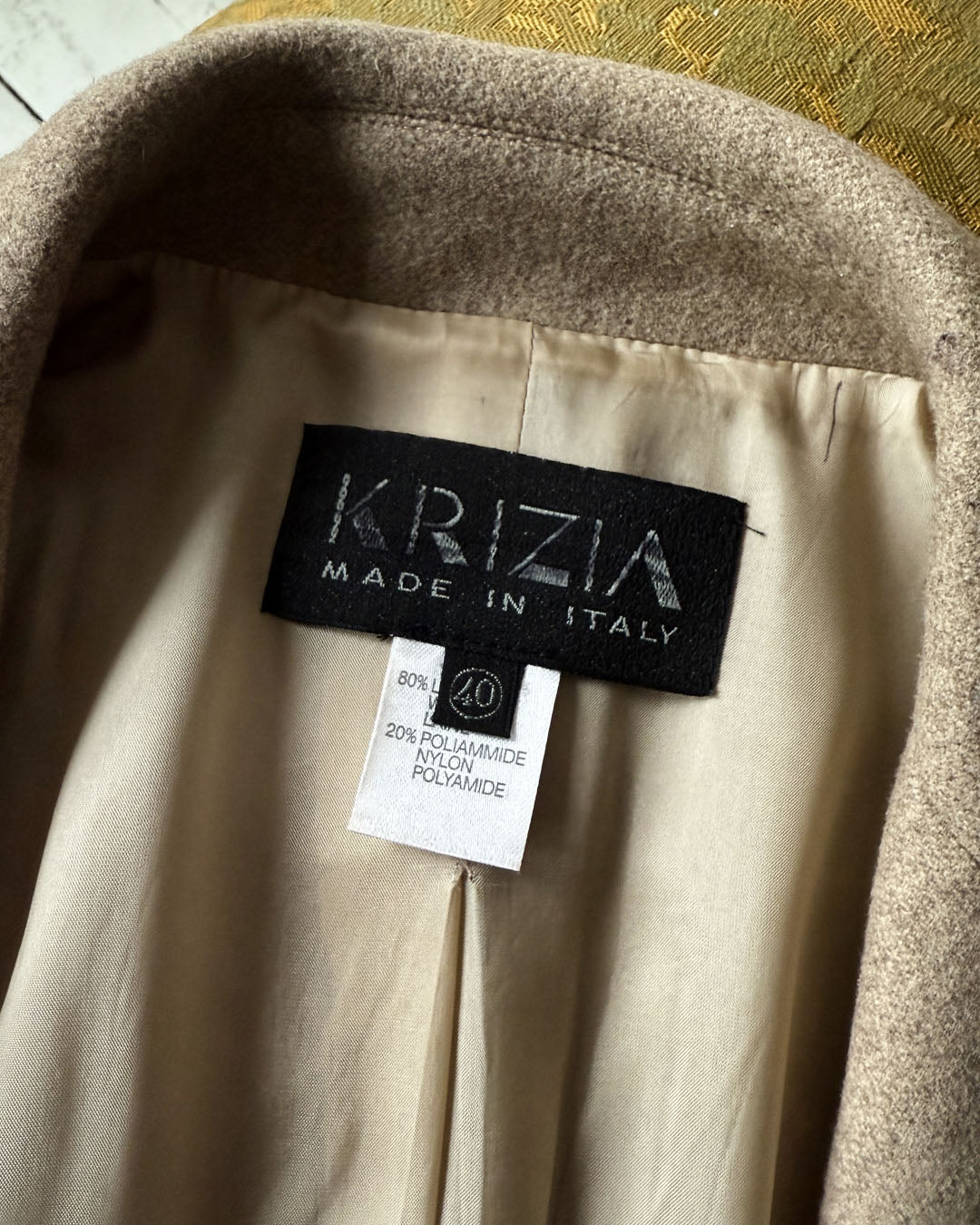 90s Krizia Tailored Wool Maxi Coat | S-M