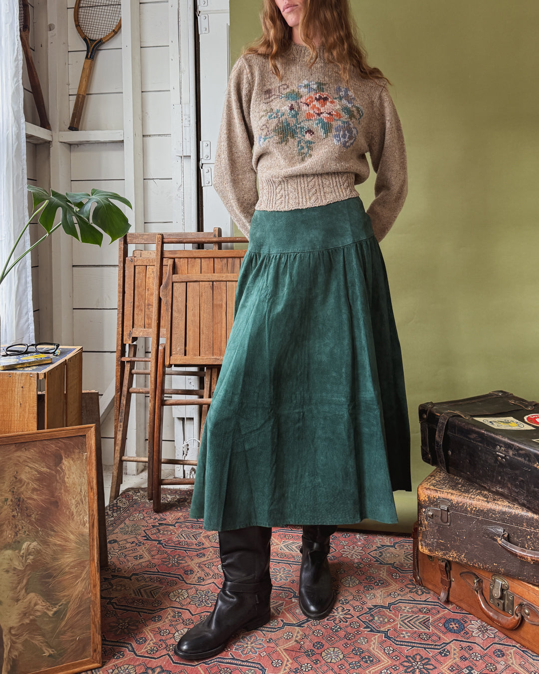 80s Laura Ashley Floral Sweater | M-XL