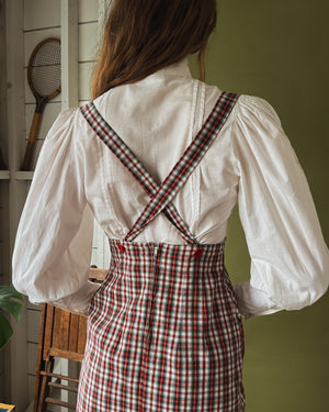 80s Laura Ashley Mutton Sleeve Blouse | S