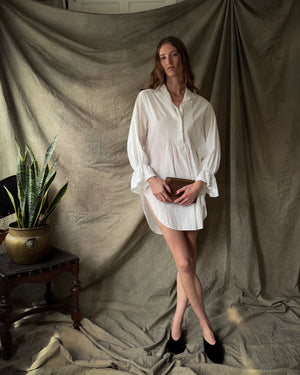 80s Laura Ashley Cotton Tunic | S-M