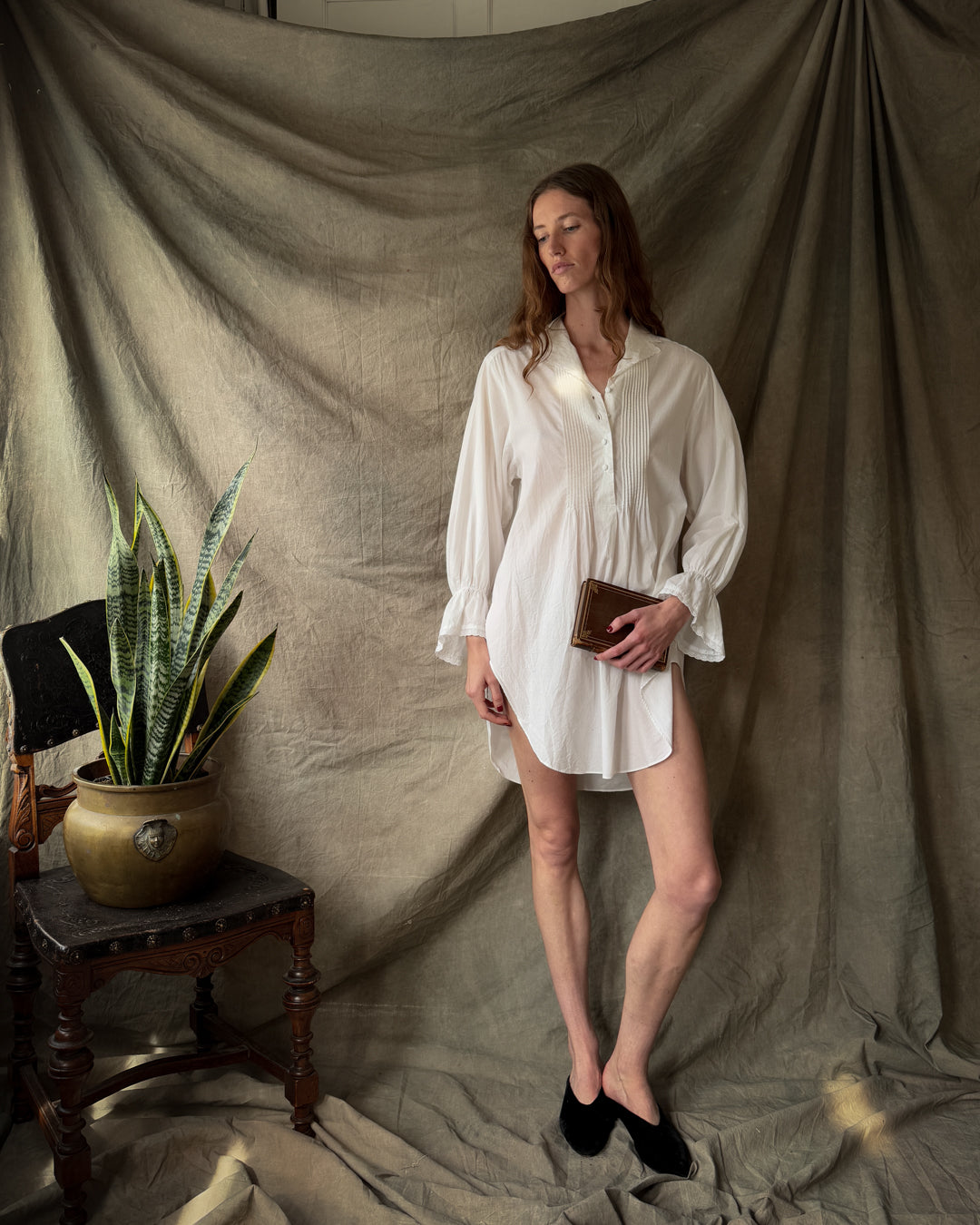 80s Laura Ashley Cotton Tunic S-M Lucky Vintage - Main Image