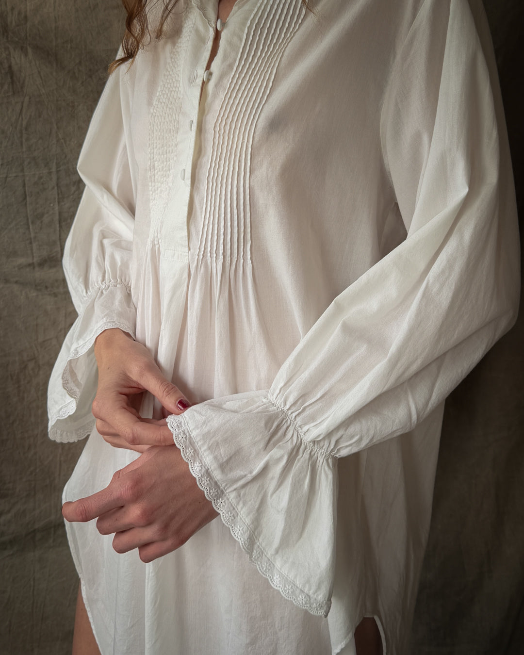80s Laura Ashley Cotton Tunic | S-M