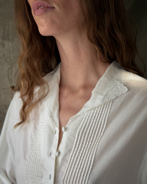 80s Laura Ashley Cotton Tunic | S-M