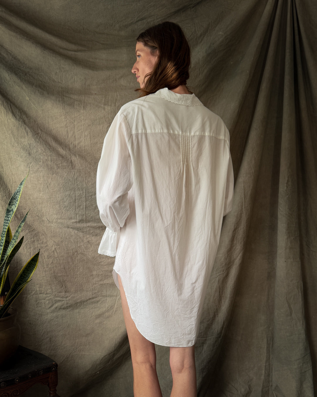 80s Laura Ashley Cotton Tunic | S-M