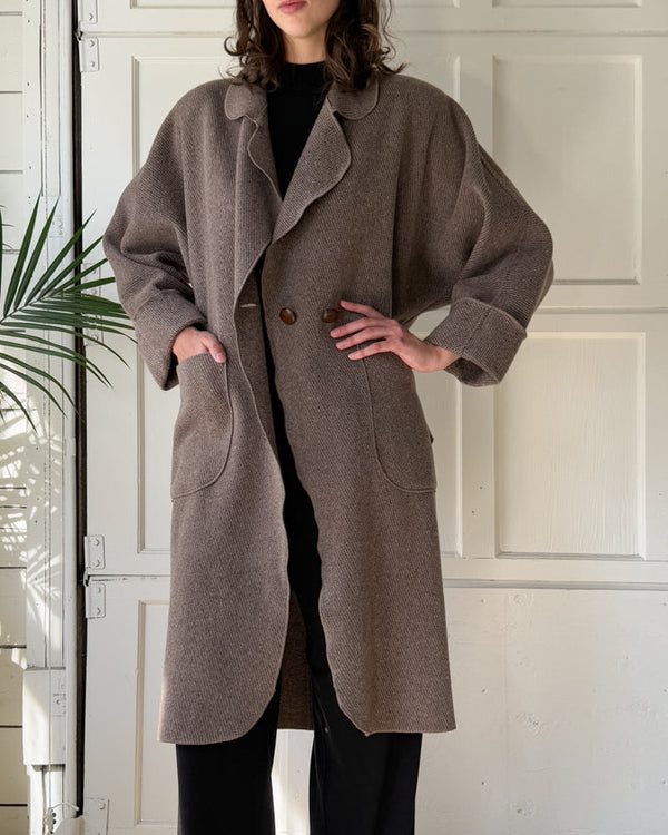 80s Slouchy Wool Jacket | S-M - Lucky Vintage