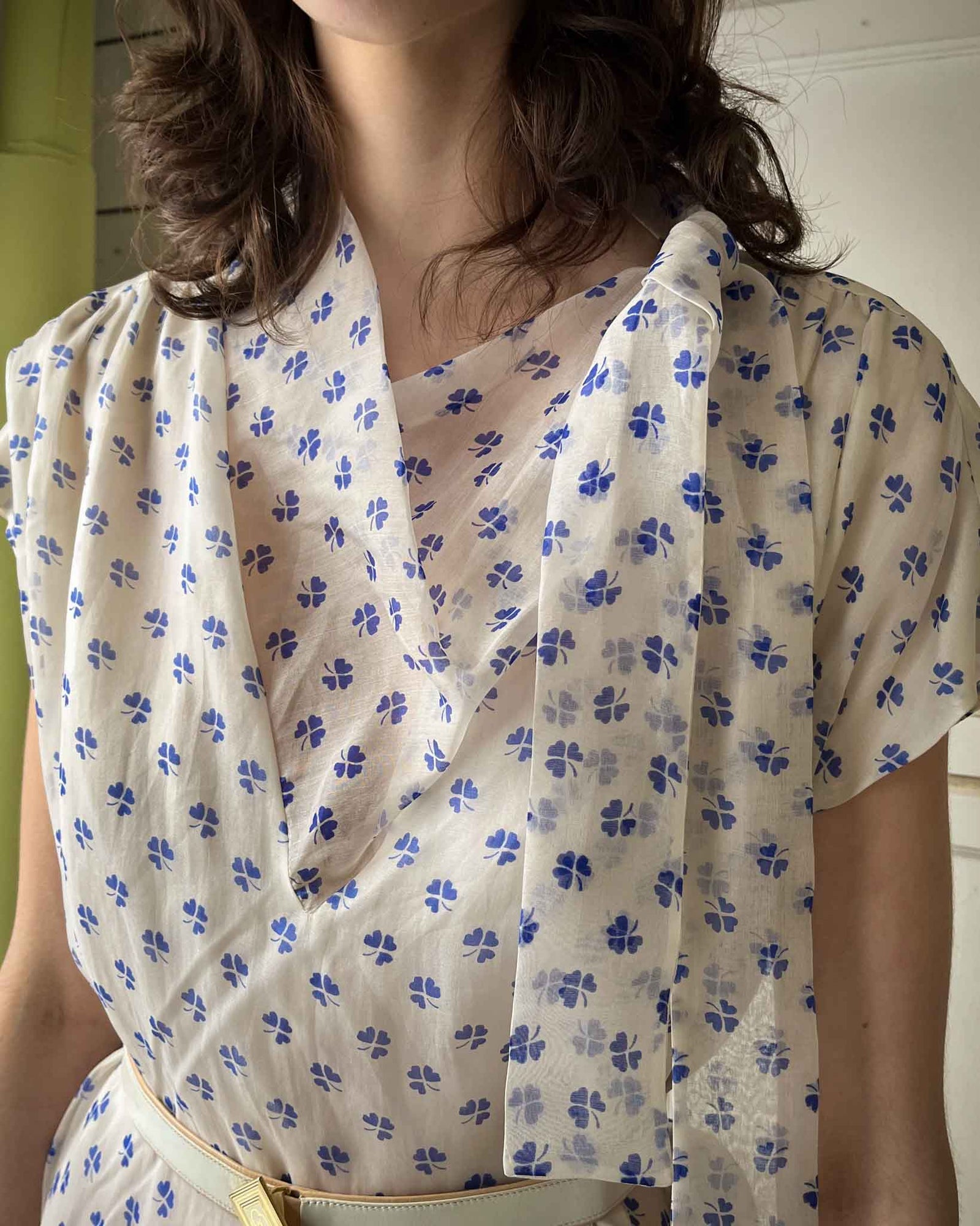 80s Mila Schön Clover Dress | S-M