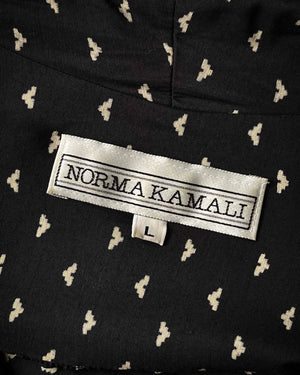 80s Norma Kamali Wrap Dress | M-L
