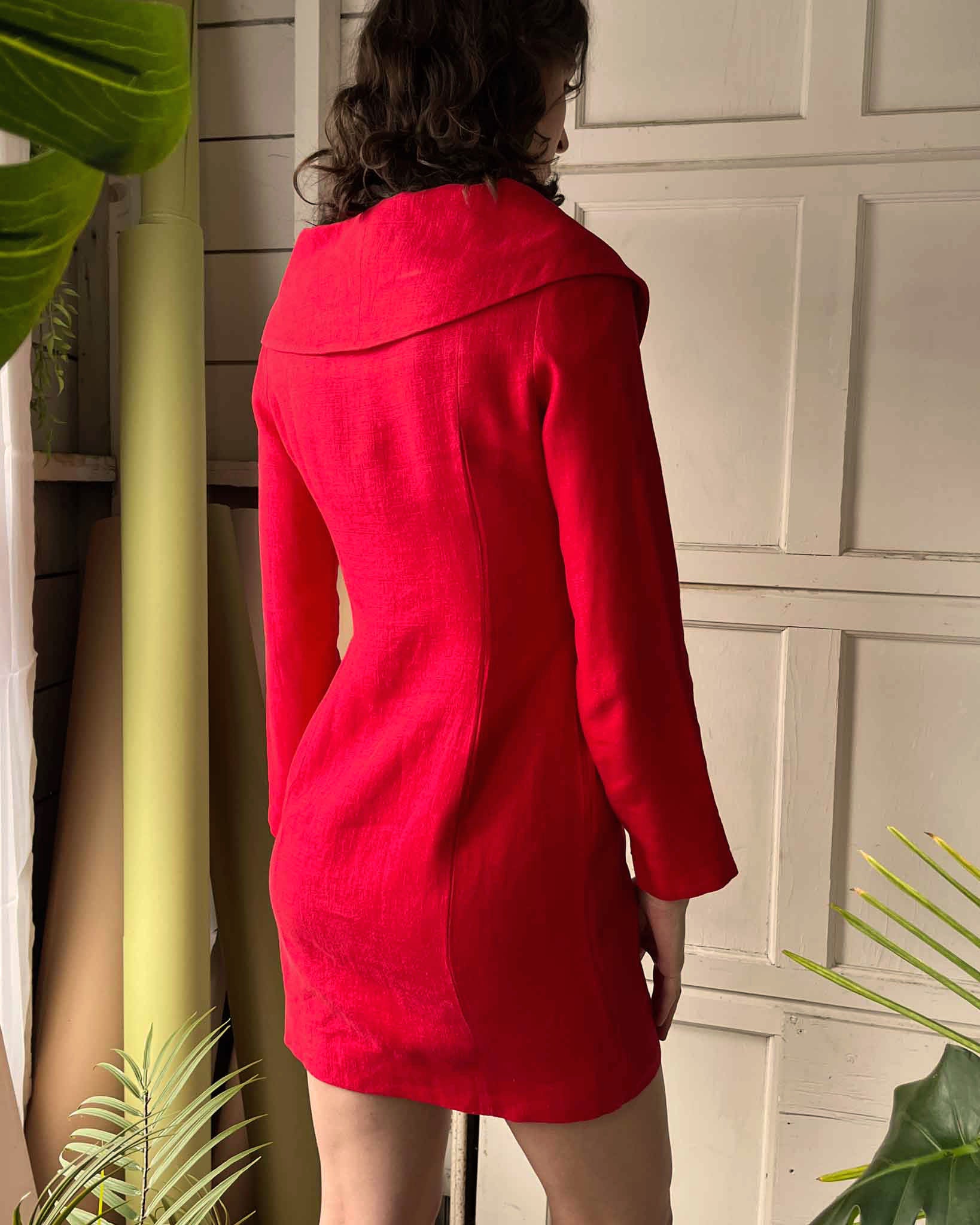 80s Patrick Kelly Linen Dress | S - M 80s Patrick Kelly Linen Dress | S - M