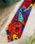 Perry Ellis Colorful Abstract Print Silk Tie