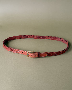 80s Ralph Lauren Braided Leather Belt