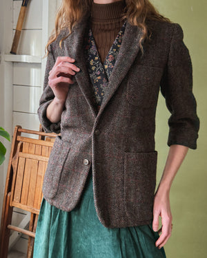 80s Ralph Lauren Tweed Jacket | S