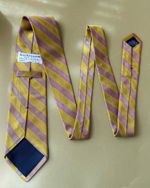 80s Seigo Katsuragawa Op Art Silk Tie