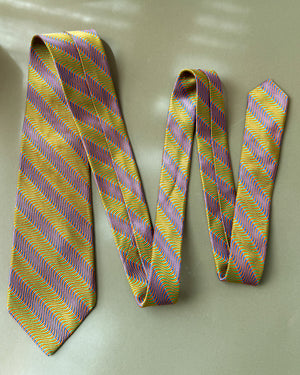 80s Seigo Katsuragawa Op Art Silk Tie