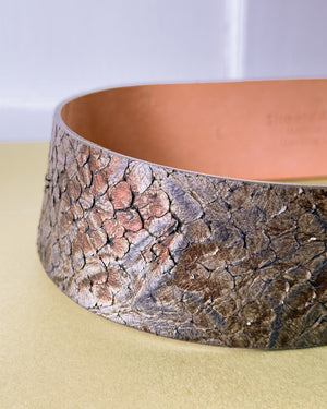 90s Metallic Snakeskin Belt