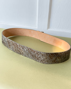90s Metallic Snakeskin Belt