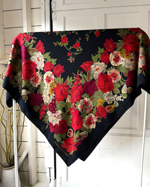 90s Ungaro Silk Wool Blend Scarf/Shawl