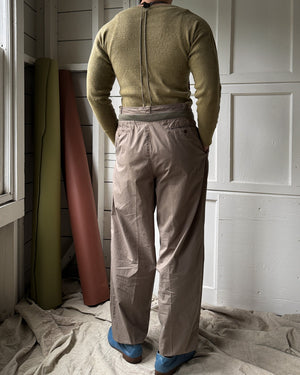 80s Valentino Khaki Pants | 33x32