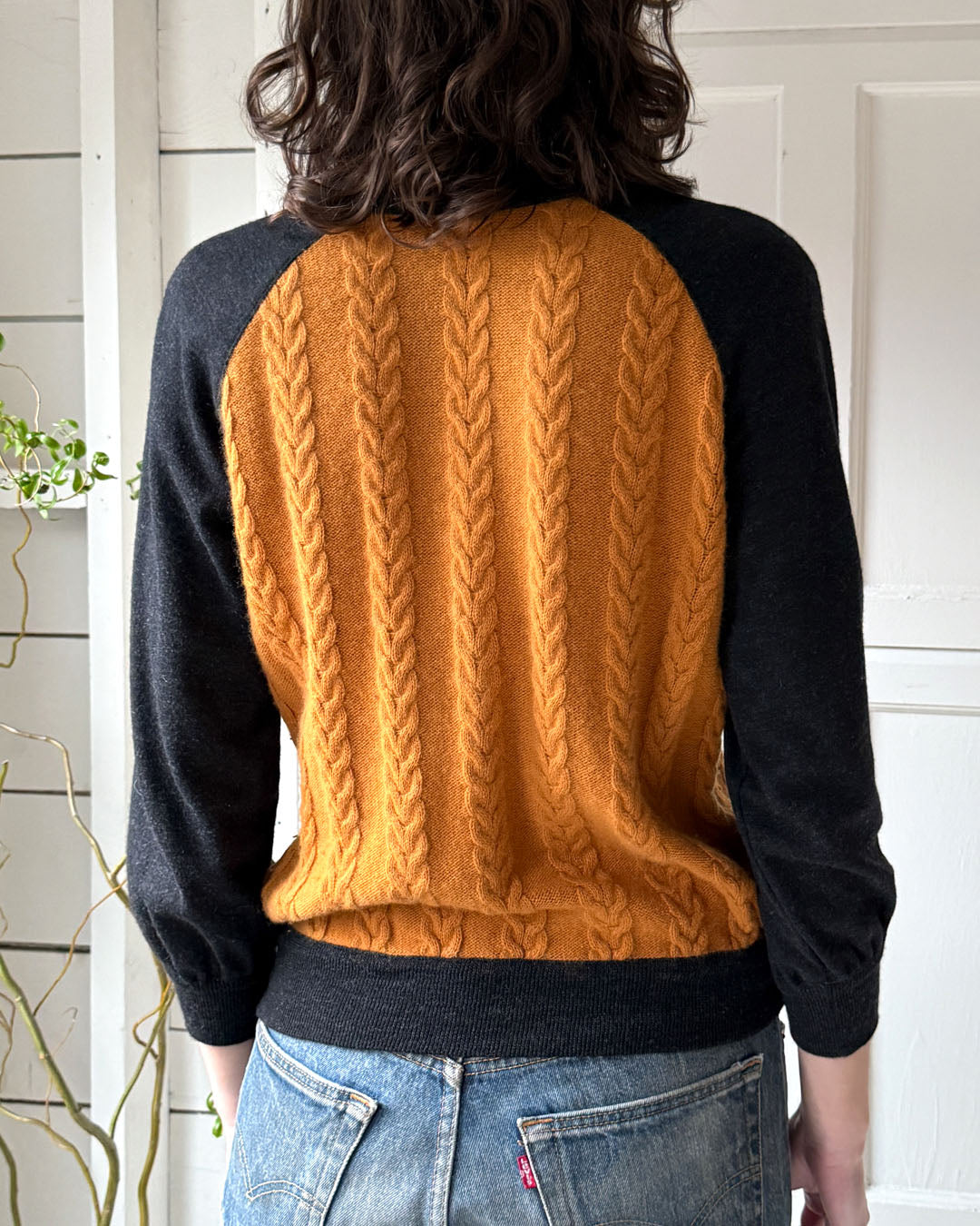 80s Valentino Two Tone Sweater | M