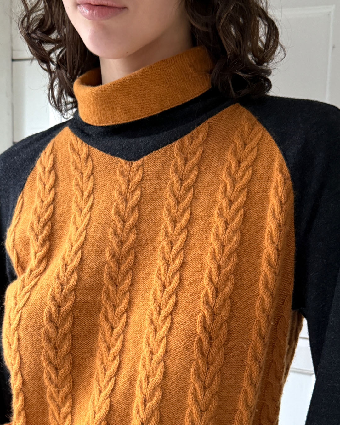 80s Valentino Two Tone Sweater | M