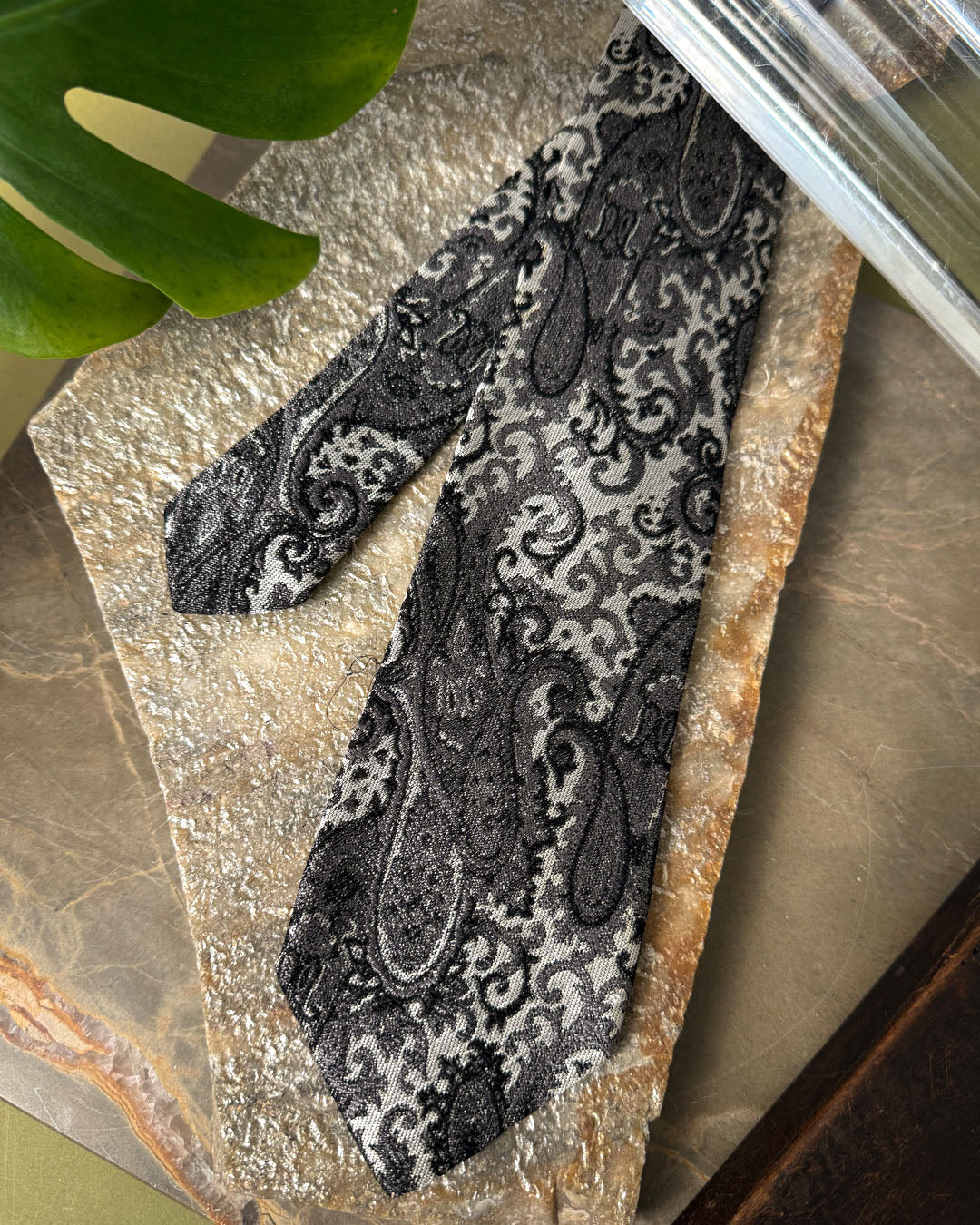 80s Versace Paisley Silk Tie